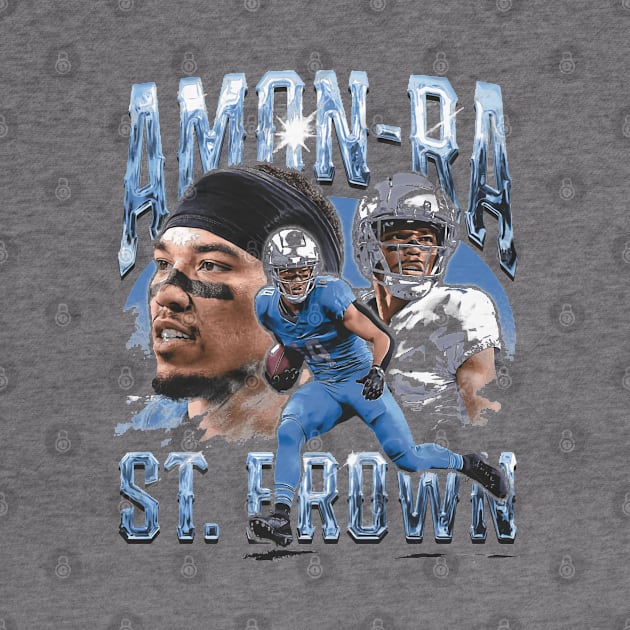 Amon-Ra St. Brown Detroit Vintage by ClarityMacaws